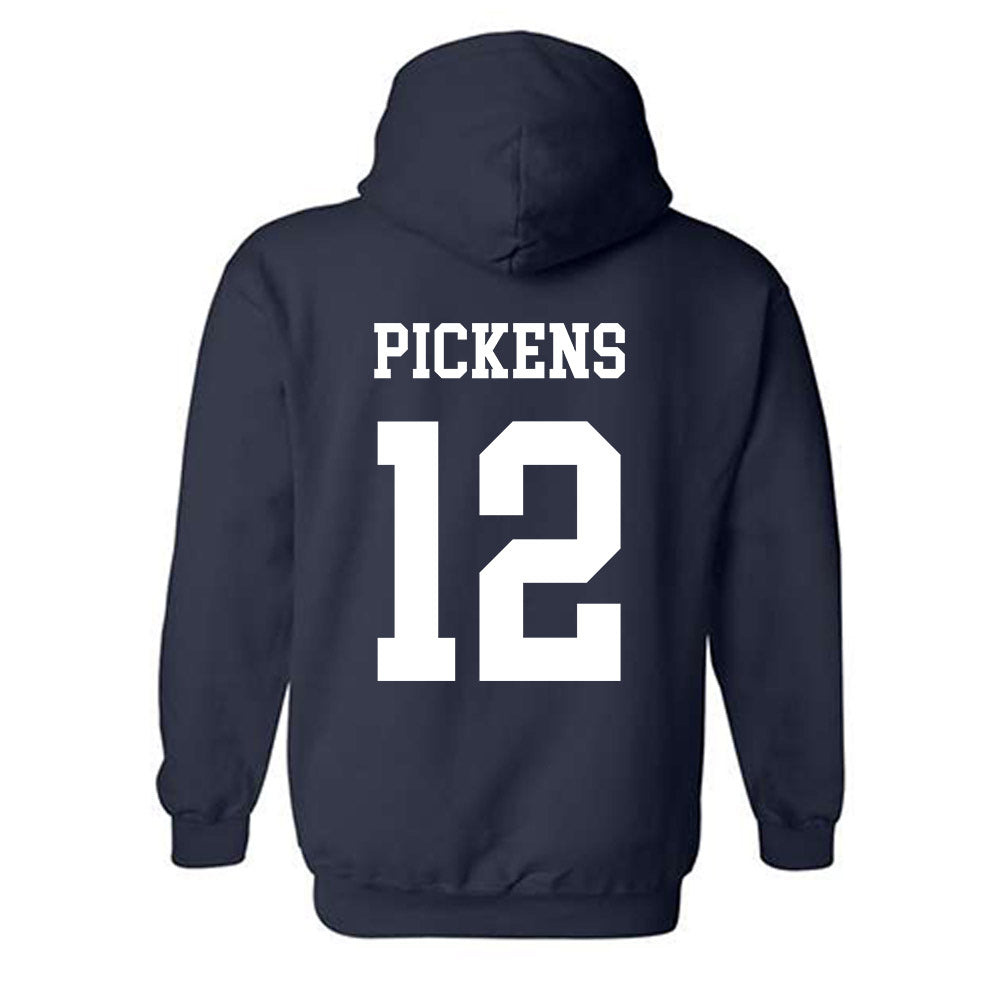 BYU - NCAA Men's Basketball : Nate Pickens - Generic Shersey Hooded Sweatshirt-1