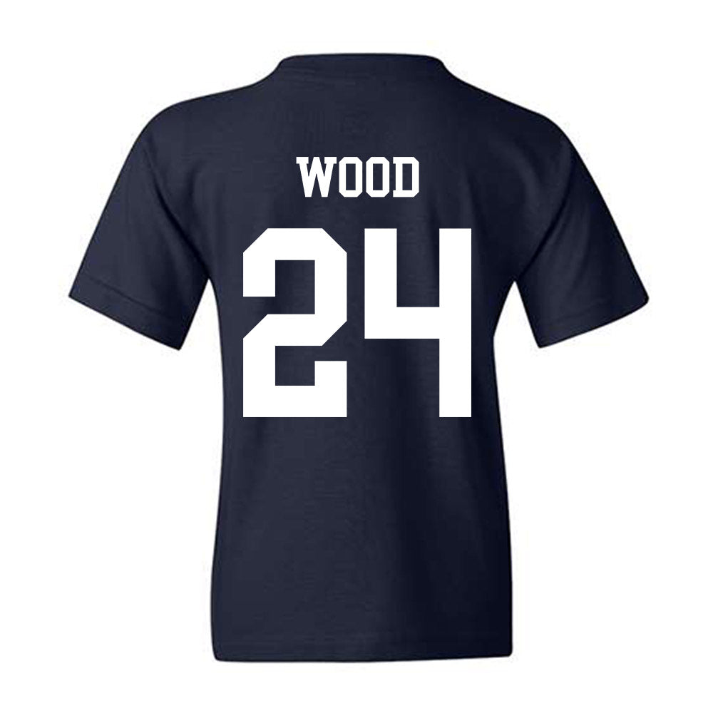 BYU - NCAA Football : Ethan Wood - Generic Shersey Youth T-Shirt-1