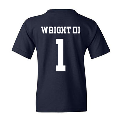 BYU - NCAA Men's Basketball : Robert Wright III - Generic Shersey Youth T-Shirt-1