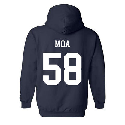 BYU - NCAA Football : Aisea Moa - Generic Shersey Hooded Sweatshirt