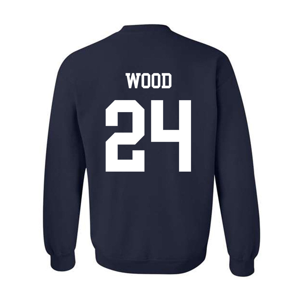 BYU - NCAA Football : Ethan Wood - Generic Shersey Crewneck Sweatshirt-1