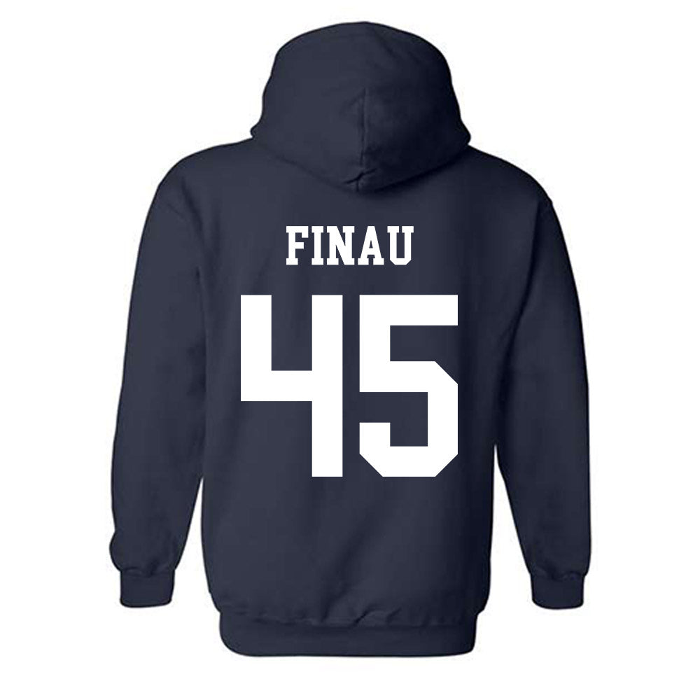 BYU - NCAA Football : Lucky Finau - Generic Shersey Hooded Sweatshirt-1