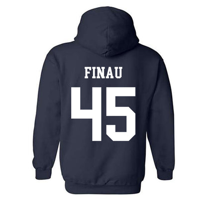 BYU - NCAA Football : Lucky Finau - Generic Shersey Hooded Sweatshirt-1