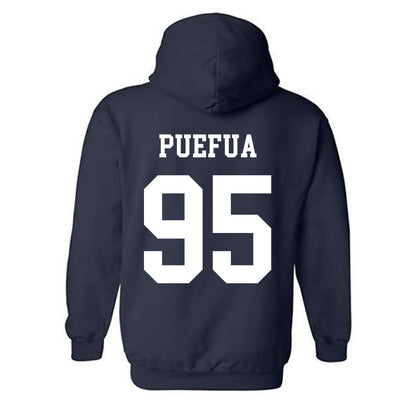 BYU - NCAA Football : Alvin Puefua - Generic Shersey Hooded Sweatshirt-1