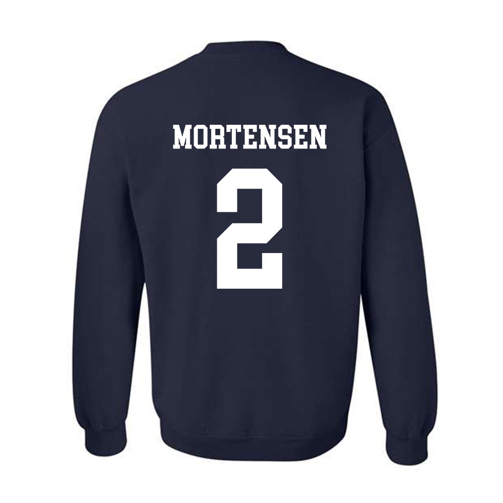 BYU - NCAA Women's Volleyball : Elina Mortensen - Generic Shersey Crewneck Sweatshirt-1