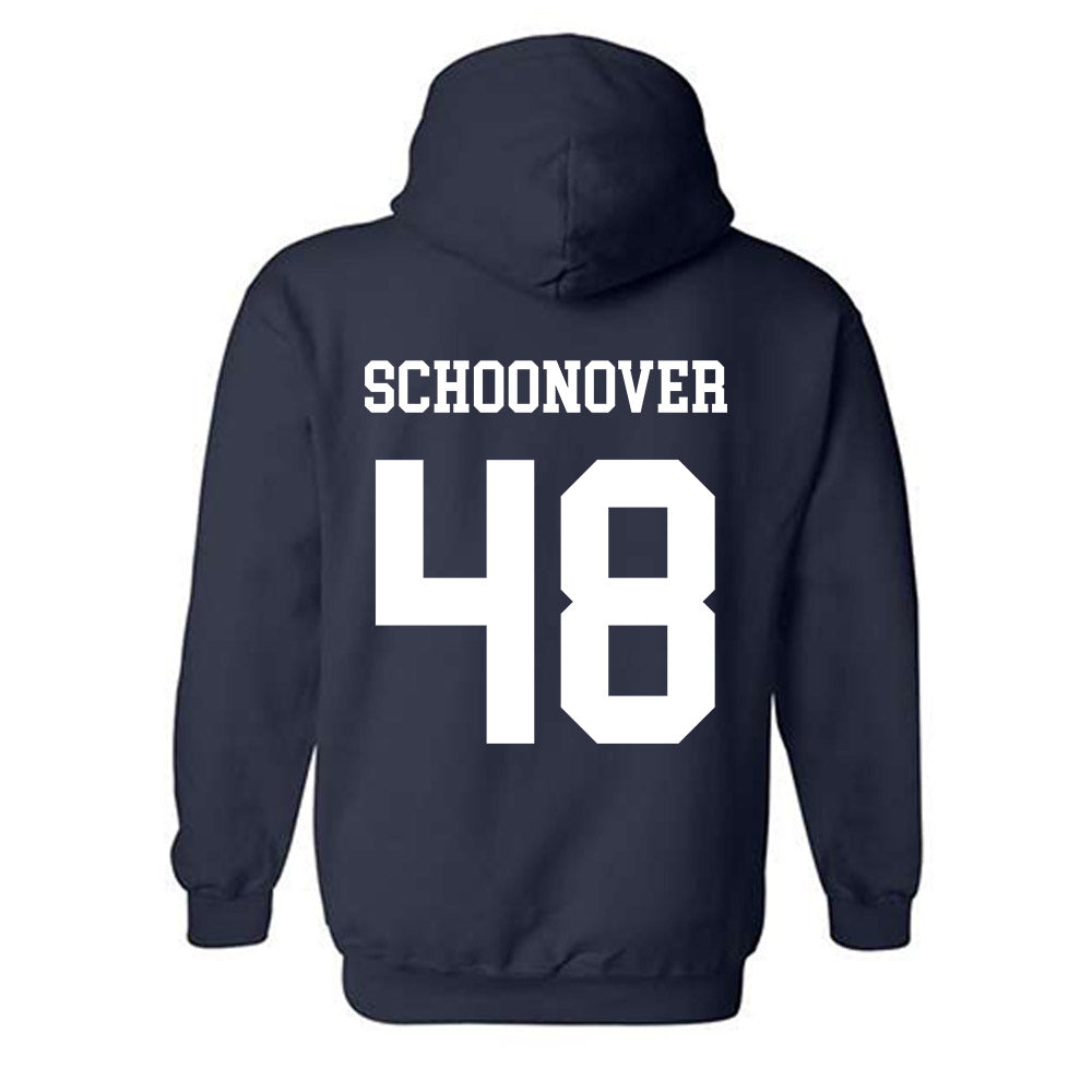 BYU - NCAA Football : Bodie Schoonover - Generic Shersey Hooded Sweatshirt