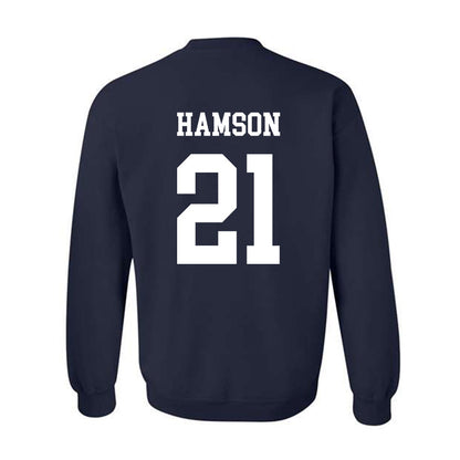 BYU - NCAA Women's Basketball : Heather Hamson - Generic Shersey Crewneck Sweatshirt-1