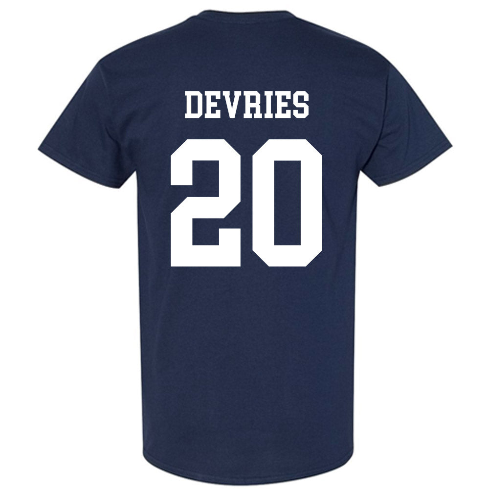 BYU - NCAA Football : Cannon DeVries - Generic Shersey T-Shirt-1
