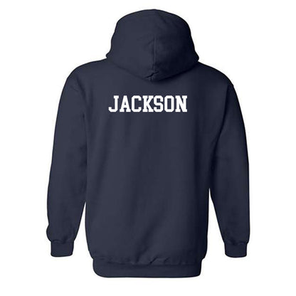 BYU - NCAA Women's Swimming & Diving : Alexia Jackson - Generic Shersey Hooded Sweatshirt-1