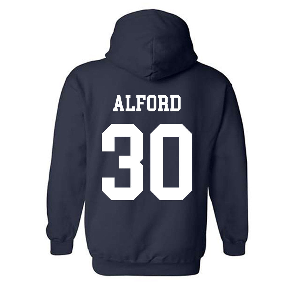BYU - NCAA Football : Max Alford - Generic Shersey Hooded Sweatshirt-1