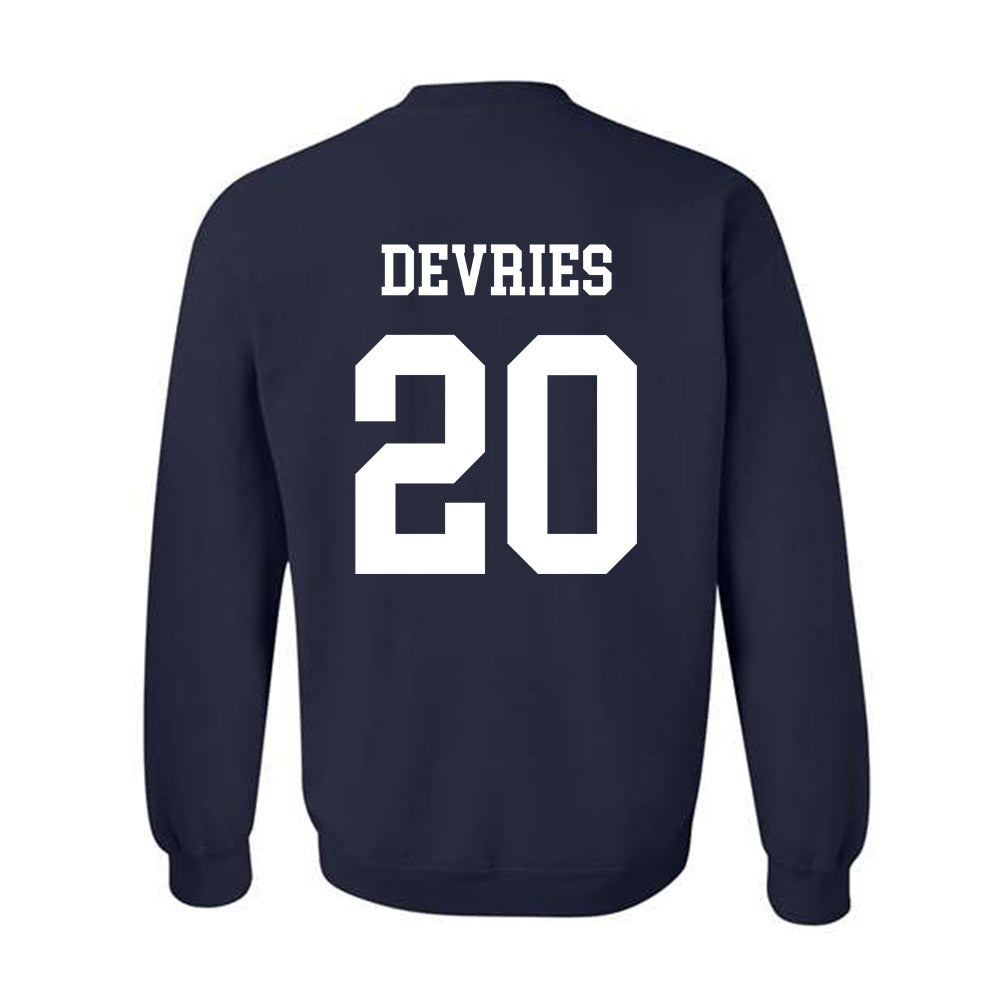 BYU - NCAA Football : Cannon DeVries - Generic Shersey Crewneck Sweatshirt-1