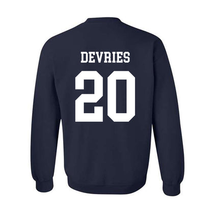 BYU - NCAA Football : Cannon DeVries - Generic Shersey Crewneck Sweatshirt-1