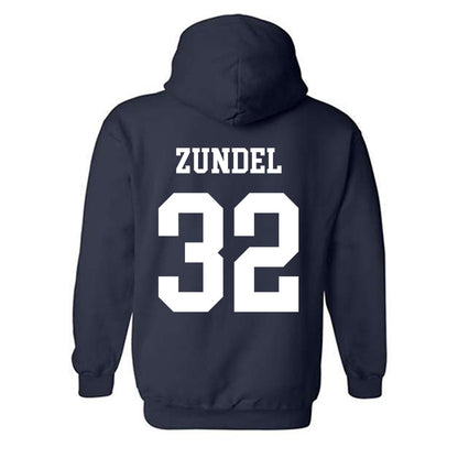 BYU - NCAA Football : Will Zundel - Generic Shersey Hooded Sweatshirt