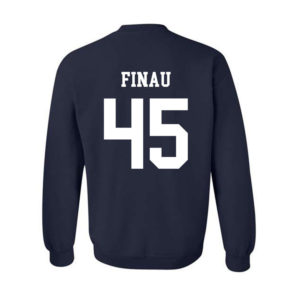 BYU - NCAA Football : Lucky Finau - Generic Shersey Crewneck Sweatshirt-1