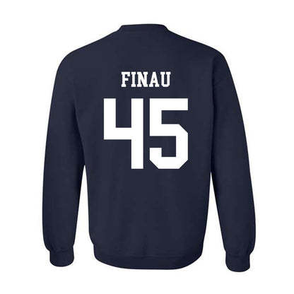 BYU - NCAA Football : Lucky Finau - Generic Shersey Crewneck Sweatshirt-1