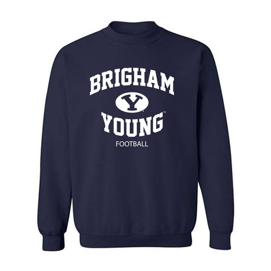 BYU - NCAA Football : Weston Covey - Generic Shersey Crewneck Sweatshirt