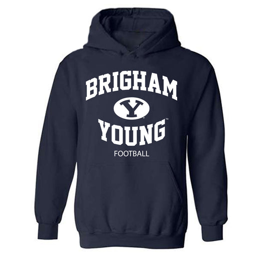 BYU - NCAA Football : Tayvion Beasley - Generic Shersey Hooded Sweatshirt-0