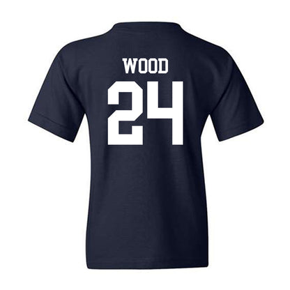 BYU - NCAA Football : Ethan Wood - Sports Shersey Youth T-Shirt-1