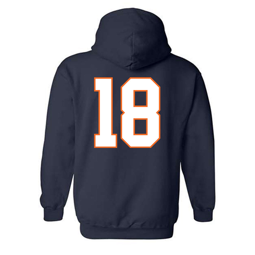 Virginia - NCAA Football : Corey Costner - Hooded Sweatshirt-1