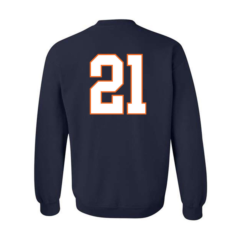 Virginia - NCAA Football : KeShawn Adams - Crewneck Sweatshirt Sports Shersey