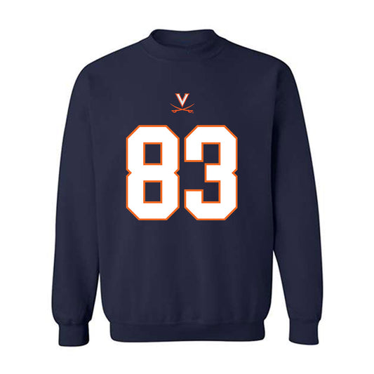 Virginia - NCAA Football : Willem Thurber - Crewneck Sweatshirt-0