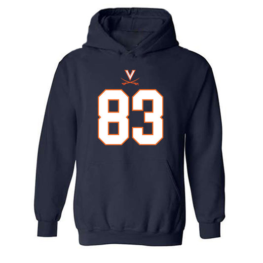 Virginia - NCAA Football : Willem Thurber - Hooded Sweatshirt-0