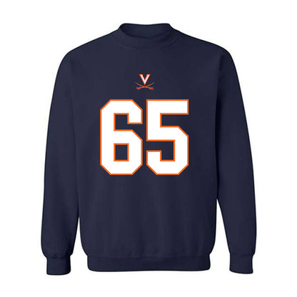 Virginia - NCAA Football : Grant Ellinger - Crewneck Sweatshirt Sports Shersey