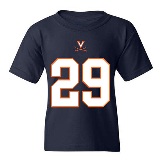 Virginia - NCAA Football : Kempton Shine - Youth T-Shirt Sports Shersey