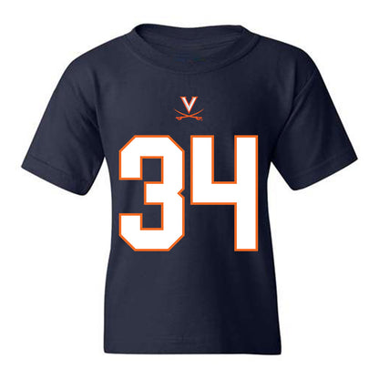 Virginia - NCAA Football : Kevin Chadwick Jr - Youth T-Shirt