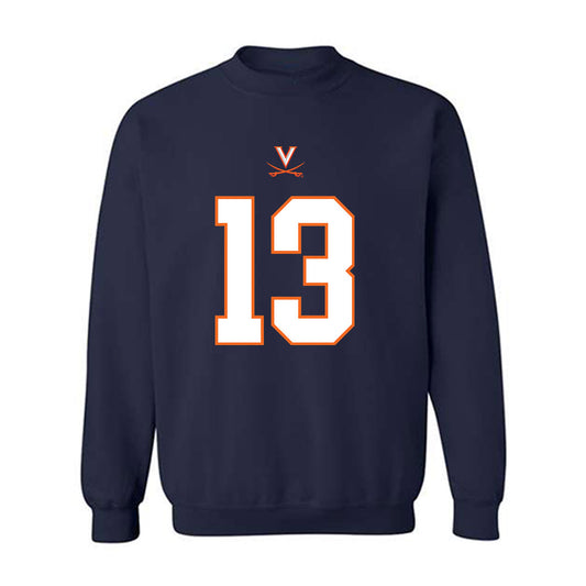 Virginia - NCAA Football : Myles Brown - Crewneck Sweatshirt-0
