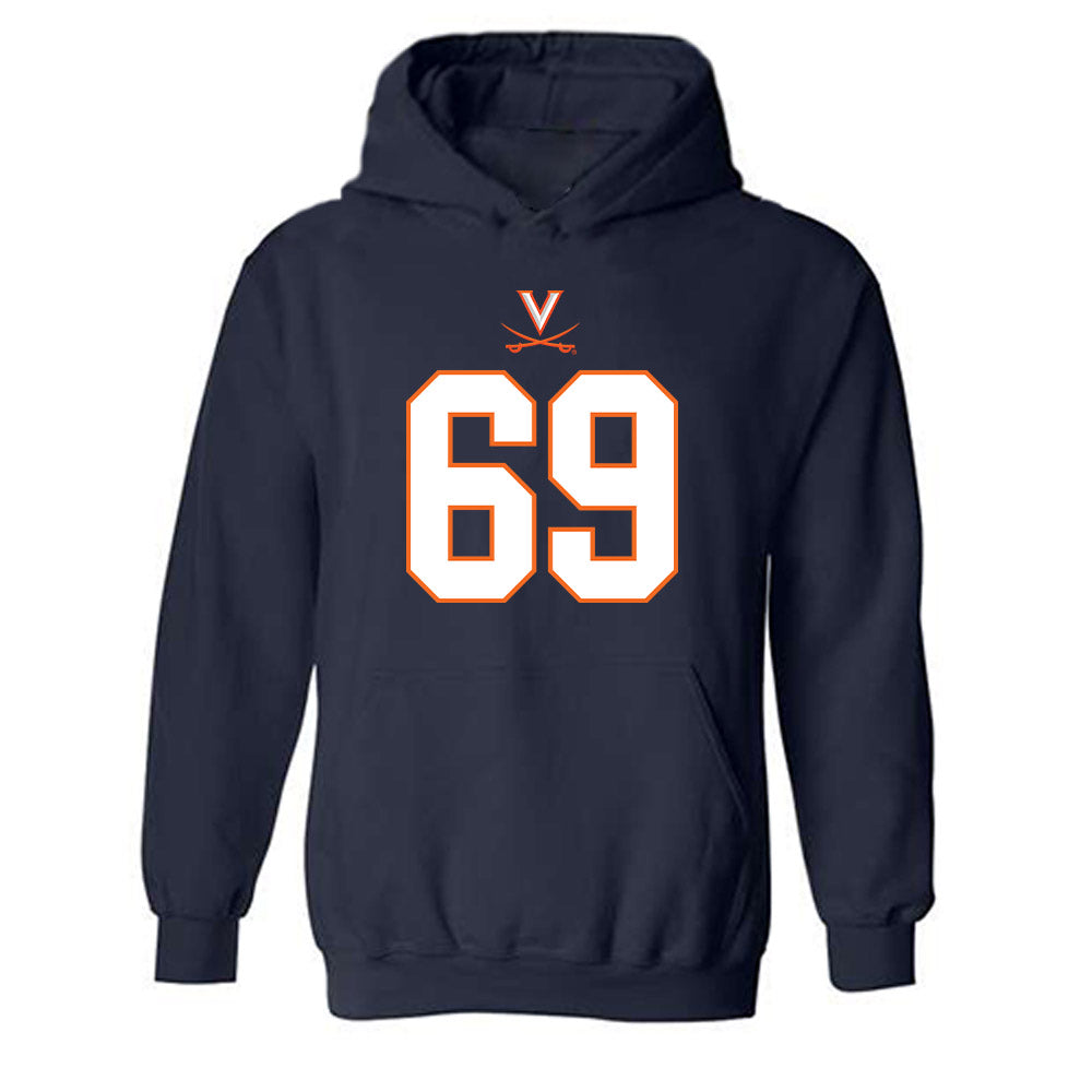 Virginia - NCAA Football : Bryce Robinson - Hooded Sweatshirt-0