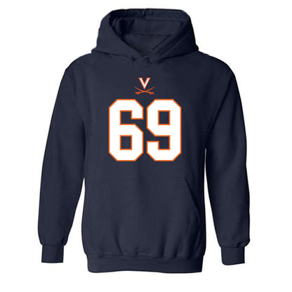 Virginia - NCAA Football : Bryce Robinson - Hooded Sweatshirt-0