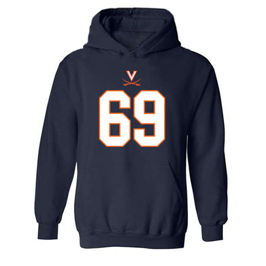 Virginia - NCAA Football : Bryce Robinson - Hooded Sweatshirt-0