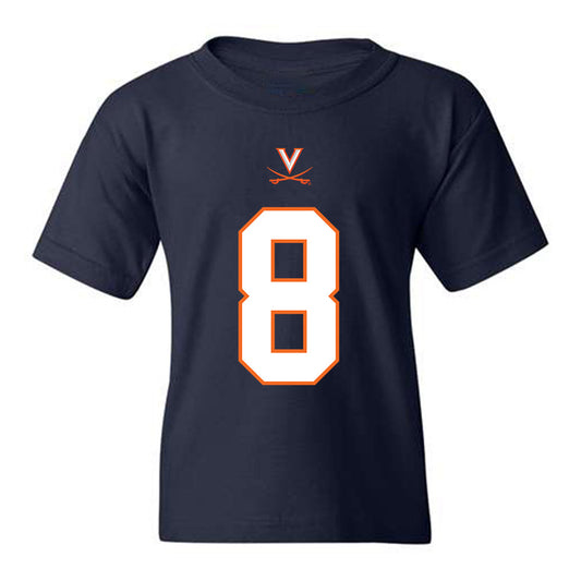 Virginia - NCAA Football : Malachi Fields - Youth T-Shirt