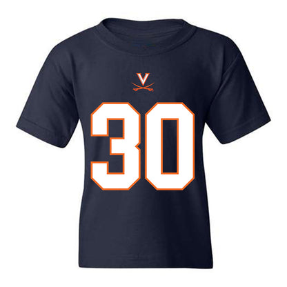 Virginia - NCAA Football : Ethan Minter - Youth T-Shirt Sports Shersey