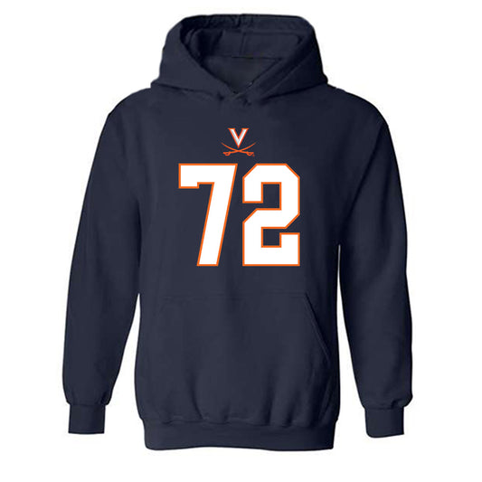 Virginia - NCAA Football : Ben York - Hooded Sweatshirt-0