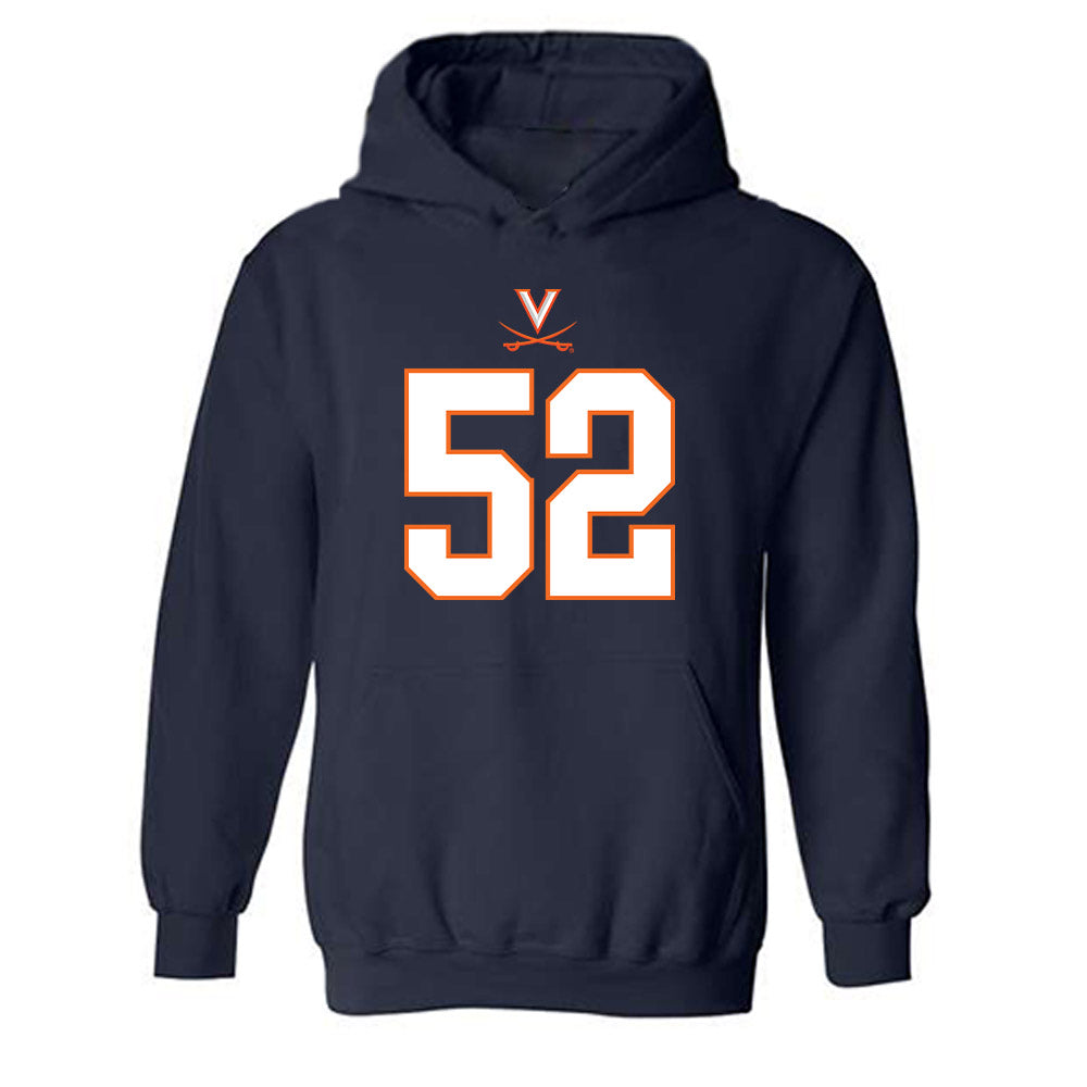 Virginia - NCAA Football : Daniel Rickert - Hooded Sweatshirt-0