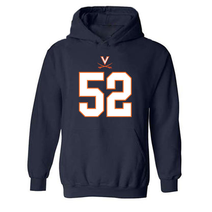 Virginia - NCAA Football : Daniel Rickert - Hooded Sweatshirt-0