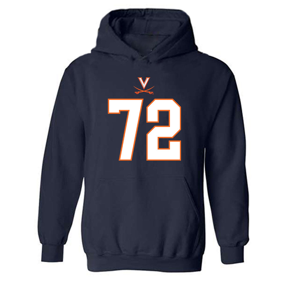 Virginia - NCAA Football : Benjamin York - Hooded Sweatshirt-0