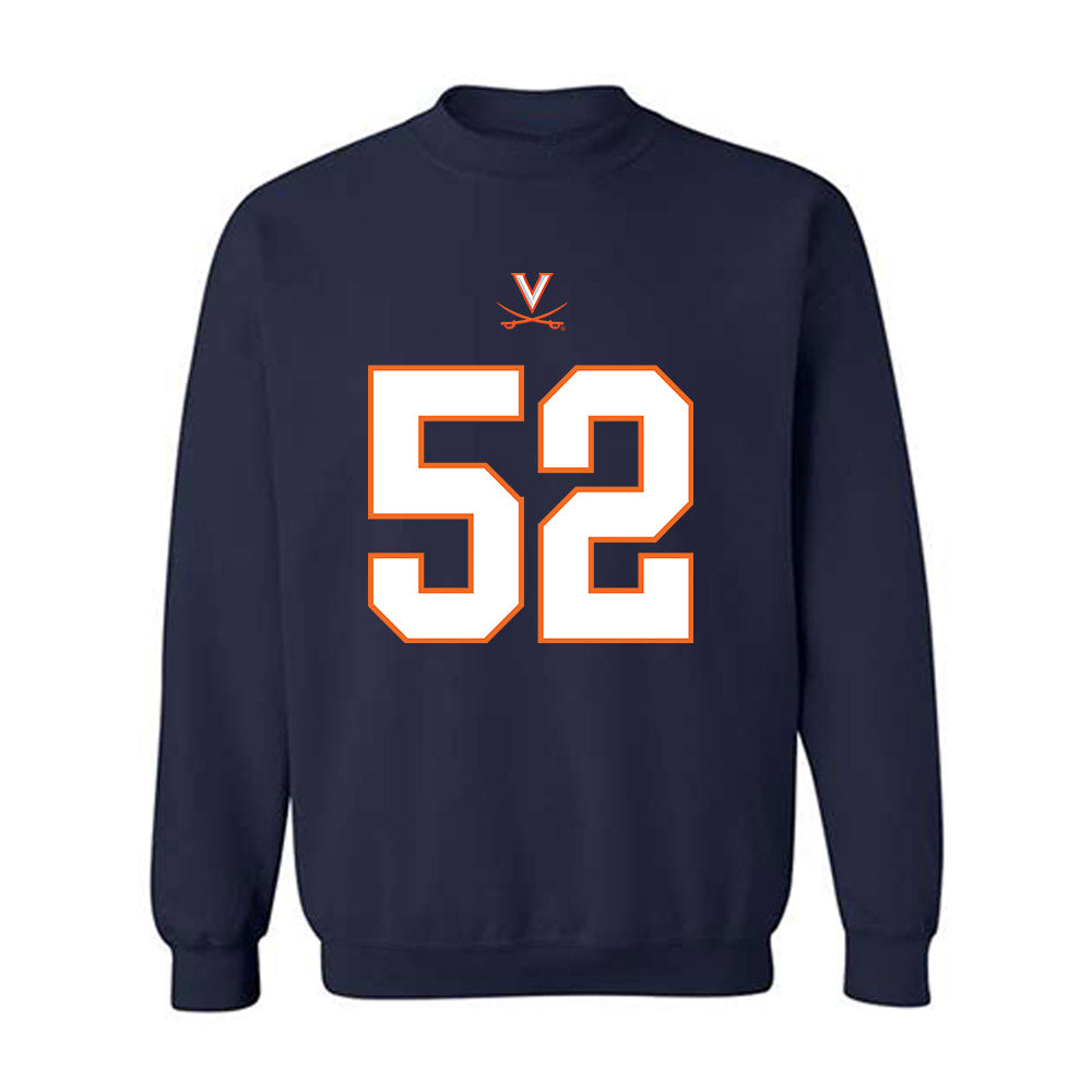 Virginia - NCAA Football : Daniel Rickert - Crewneck Sweatshirt-0
