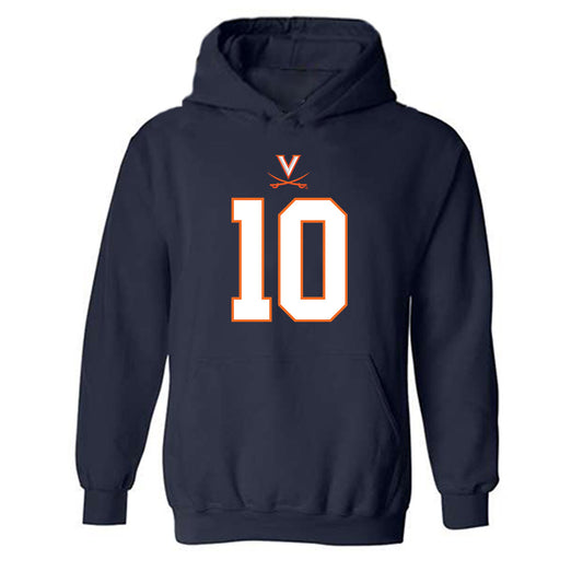 Virginia - NCAA Football : Anthony Colandrea - Hooded Sweatshirt-0