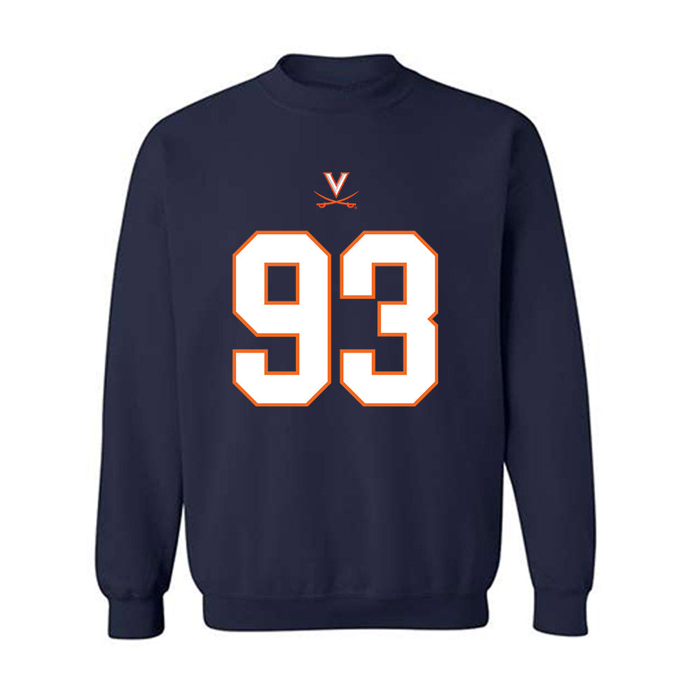 Virginia - NCAA Football : Henry Duke - Crewneck Sweatshirt-0