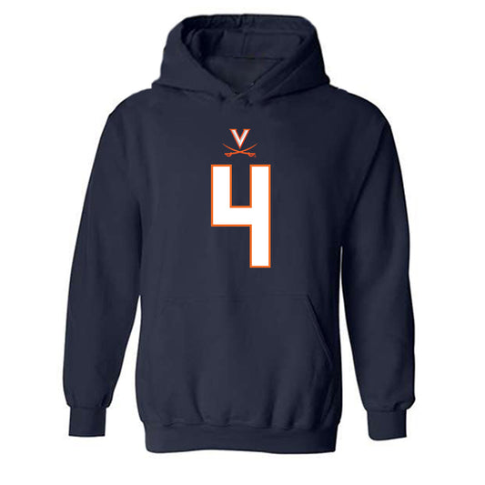 Virginia - NCAA Football : Chandler Morris - Hooded Sweatshirt-0