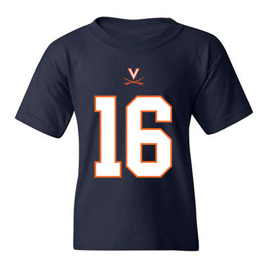Virginia - NCAA Football : Trey McDonald - Youth T-Shirt-0