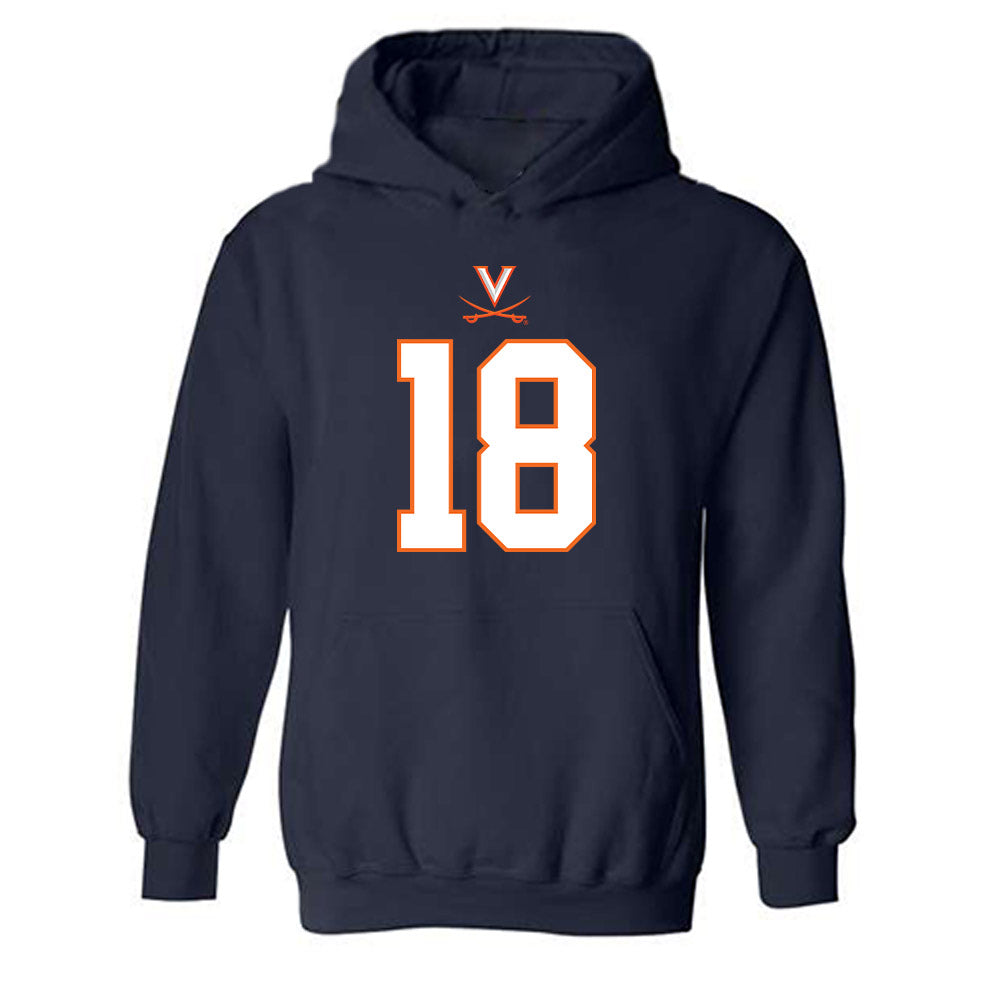 Virginia - NCAA Football : Corey Costner - Hooded Sweatshirt-0