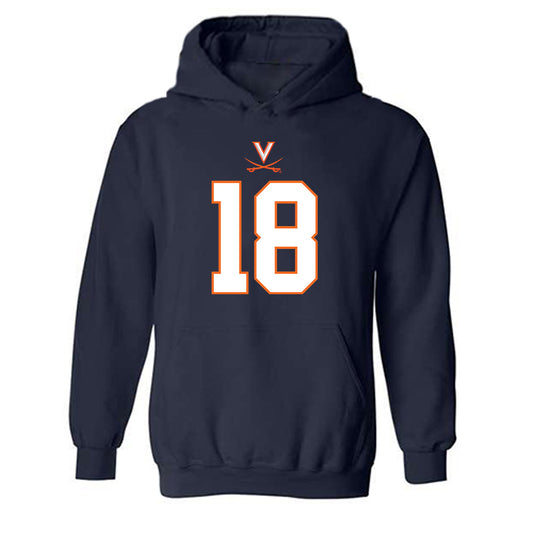 Virginia - NCAA Football : Corey Costner - Hooded Sweatshirt-0
