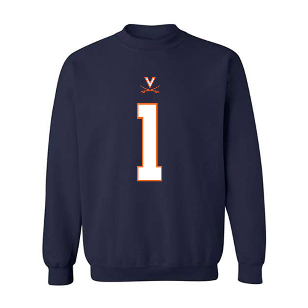 Virginia - NCAA Football : Keandre Walker - Crewneck Sweatshirt-0