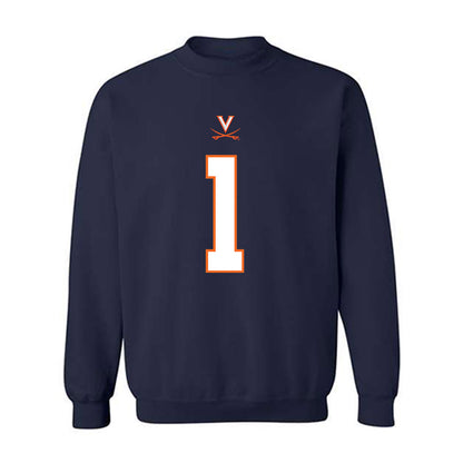 Virginia - NCAA Football : Keandre Walker - Crewneck Sweatshirt-0