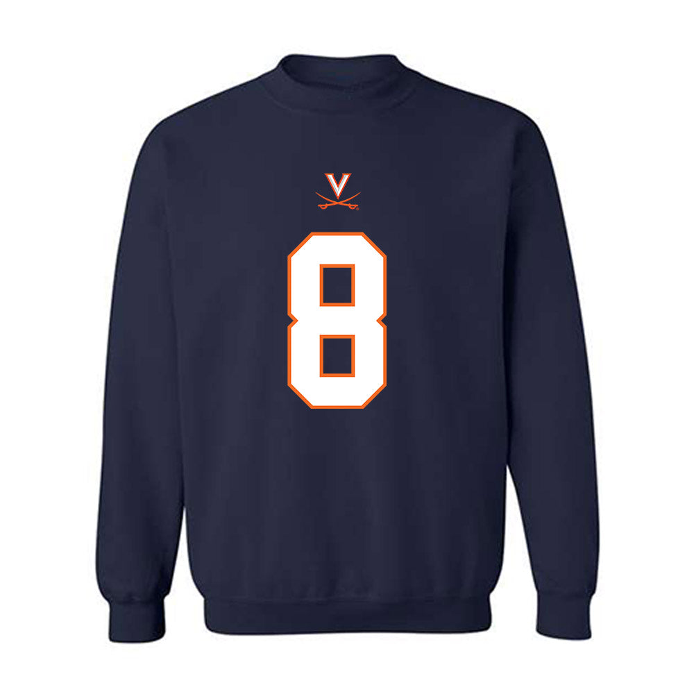 Virginia - NCAA Football : Malachi Fields - Crewneck Sweatshirt