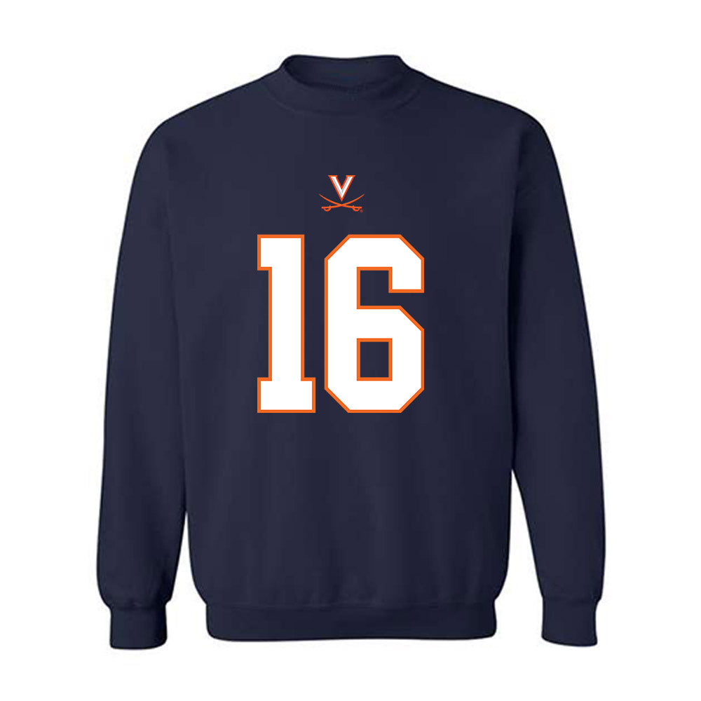 Virginia - NCAA Football : Tyler Neville - Crewneck Sweatshirt